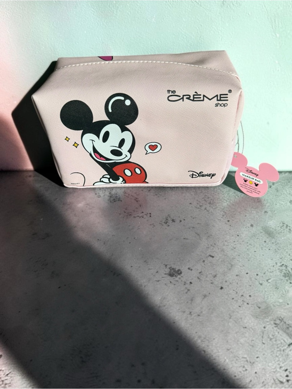 The Crème Shop x Disney Pink Mickey Cosmetic Pouch